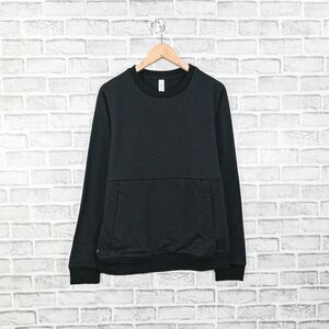 Olivers Apparel Men's French Terry Crew Sweatshirt in Black size Medium